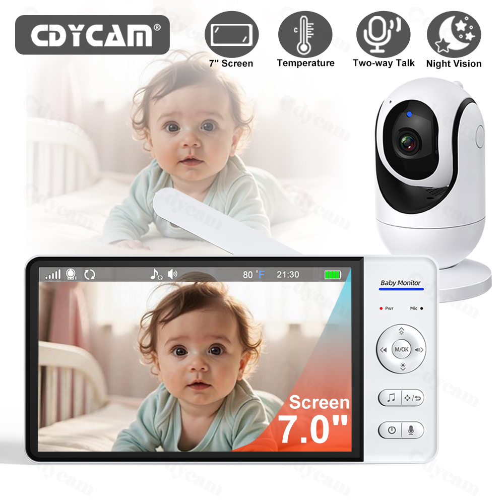 Home Cinema Wireless - 7 Inch Video Baby Monitor Night