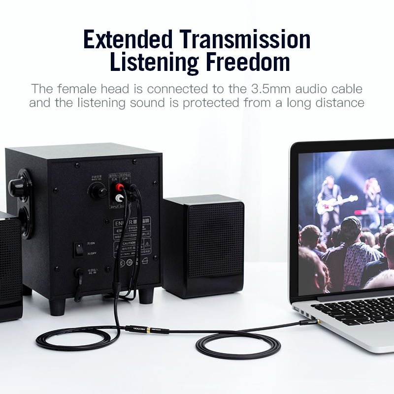 Vention Jack 3.5mm Female to 2 - Home Cinema Tv ulasan dan harga