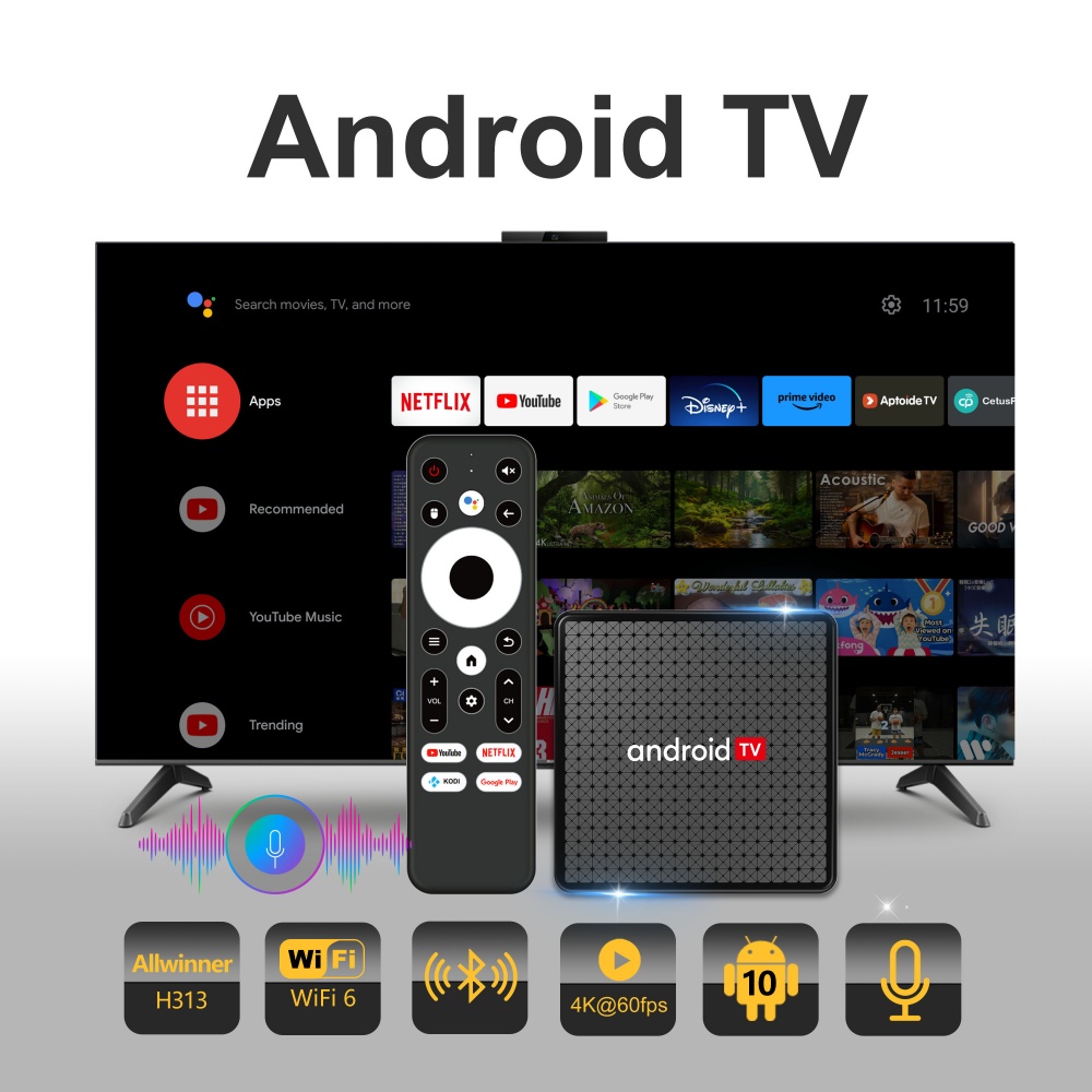 Wudung X5 TV Box AndroidTV All - Home Cinema Tv ulasan dan harga