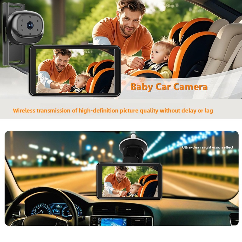 5 Inch HD Baby Monitor Wireles - Home Cinema Wireless ulasan dan harga