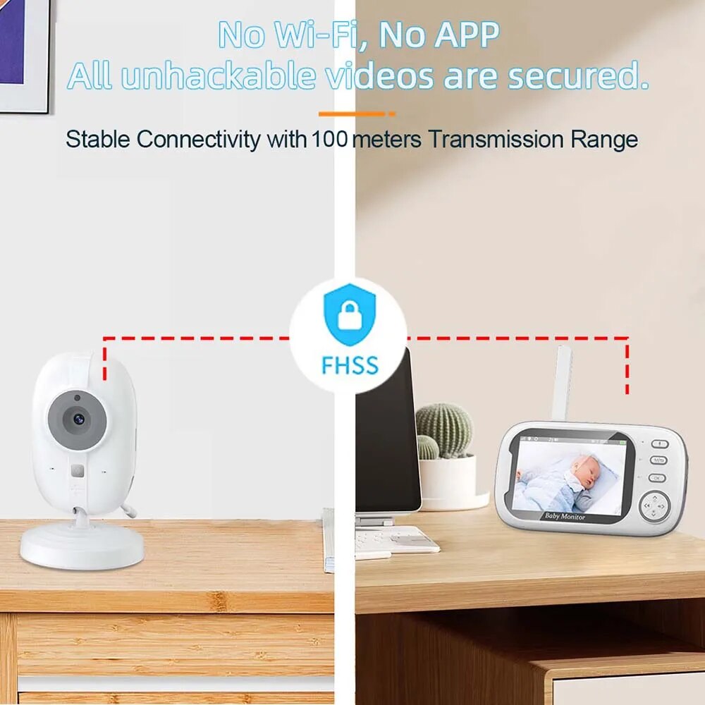 3.5'' Video Baby Monitor 2.4G  - Home Cinema Wireless ulasan dan harga