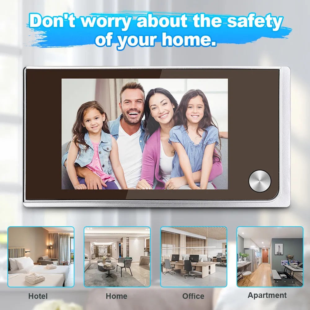 3.5 inch Camera Peephole Doorb - Home Cinema Wireless ulasan dan harga