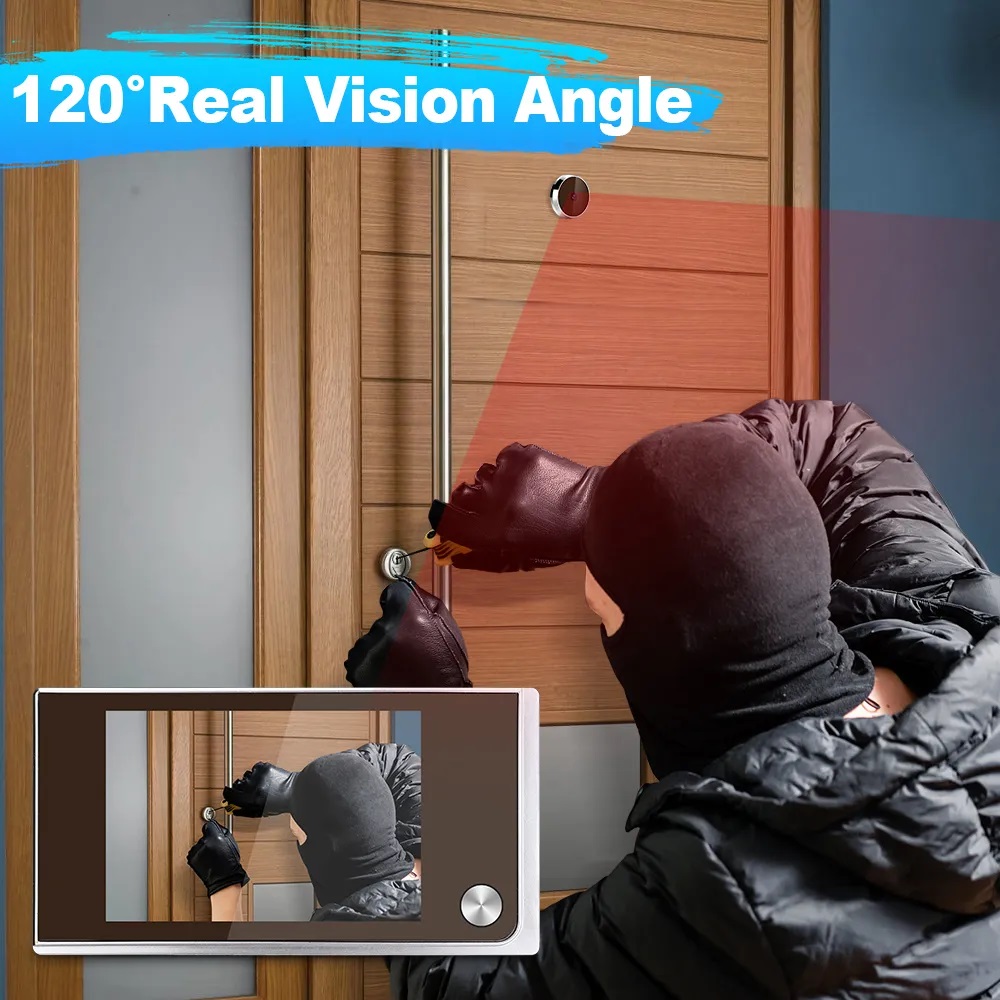 3.5 inch Camera Peephole Doorb - Home Cinema Wireless ulasan dan harga